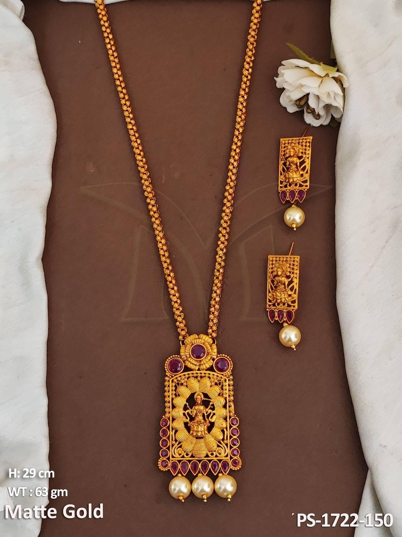 Chokor Framed Laxmi ji Temple Pendant