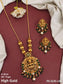 High Gold Polish Fancy Design God Laxmi Pendant Long Temple pendant Set