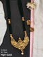 Designer High Gold Polish Beautiful Temple Jewellery Long Temple Pendant Set