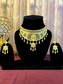 Arab Gold Choker Set with Flower-Shaped Earrings | Dubai Style Jewellery | Affordable Luxury