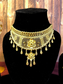 Arab Gold Choker Set with Flower-Shaped Earrings | Dubai Style Jewellery | Affordable Luxury