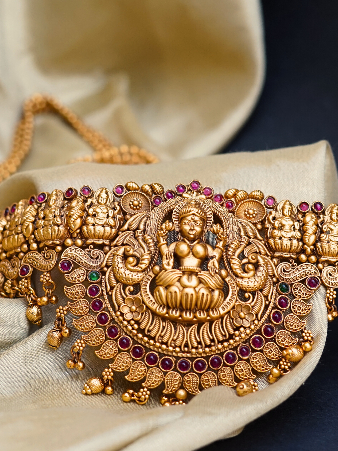 Temple Jewellery South Indian Bridal Set with Gold Plating | Traditional Wedding Collection