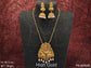 Designer Fancy Style Laxmi Design Pendaint High Gold Polish Temple Jewellery Temple Long Pendant Set