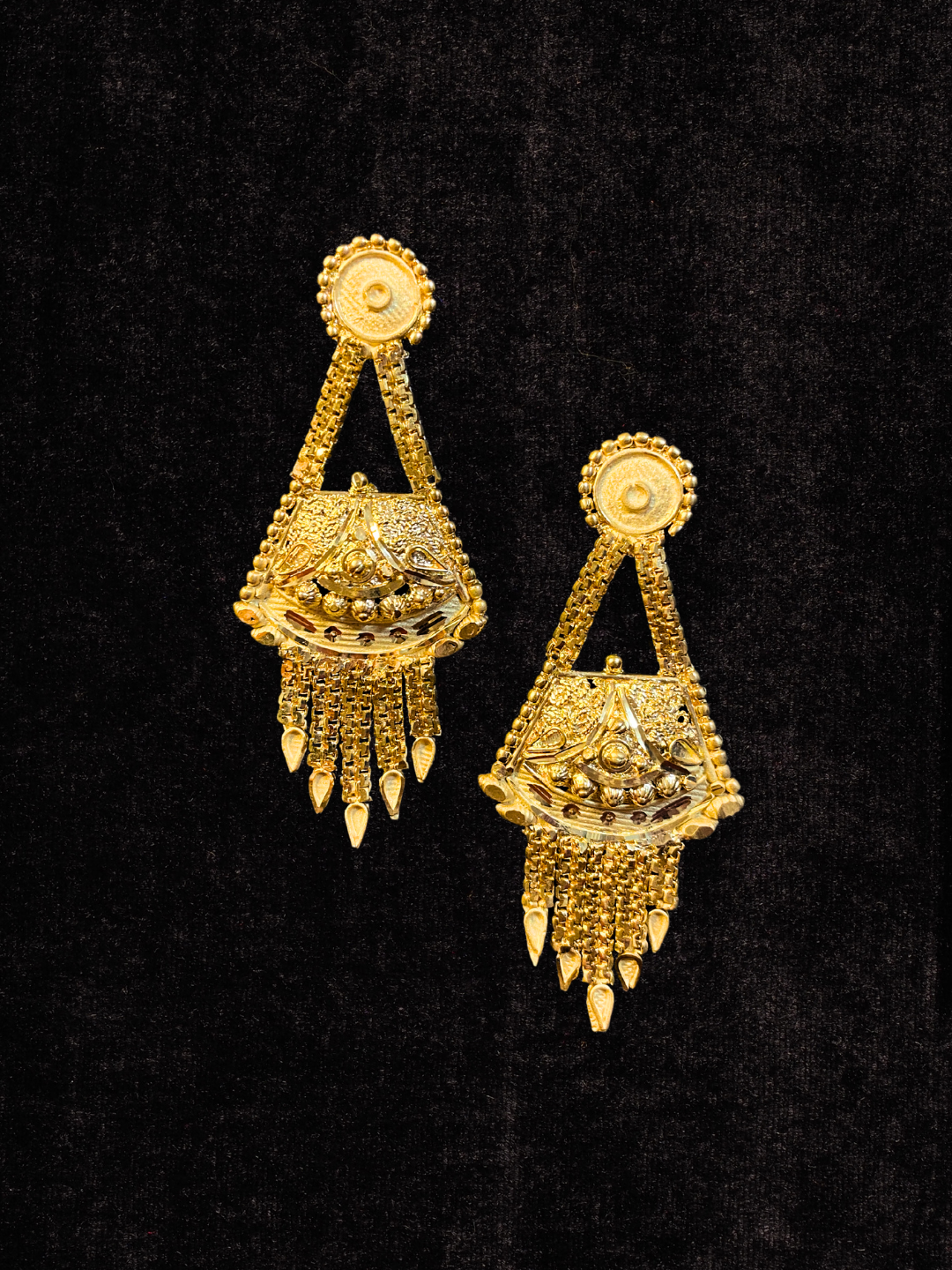 Arab Gold Choker Set with Heavy Detailing | Dubai Style Jewellery | Luxurious Finish