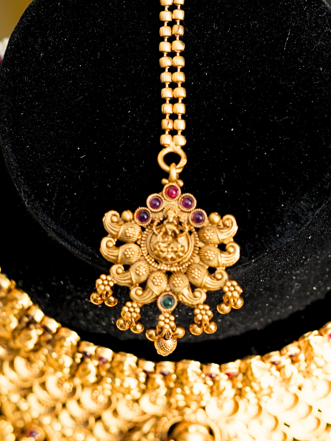 Temple Jewellery South Indian Bridal Set with Gold Plating | Traditional Wedding Collection