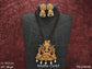 Designer Fancy Design Laxmi Pendant Beautiful Party wear Long Temple Pendant Set