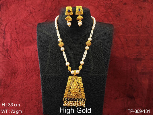 Traditional Laxmi Pearl Pendant Pendant Set