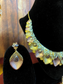 Antique Choker Set with Earrings and Ring | Rose Gold & Silver Plating