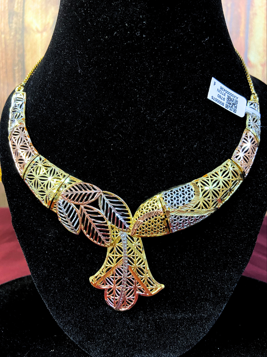 Elegant Antique Jewellery Set | Rose Gold & Silver Plating