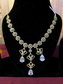Elegant AD Jewellery Set | Gold Plated Necklace with Earrings