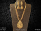 Gold plated ballchain laxmi mata temple pendant set