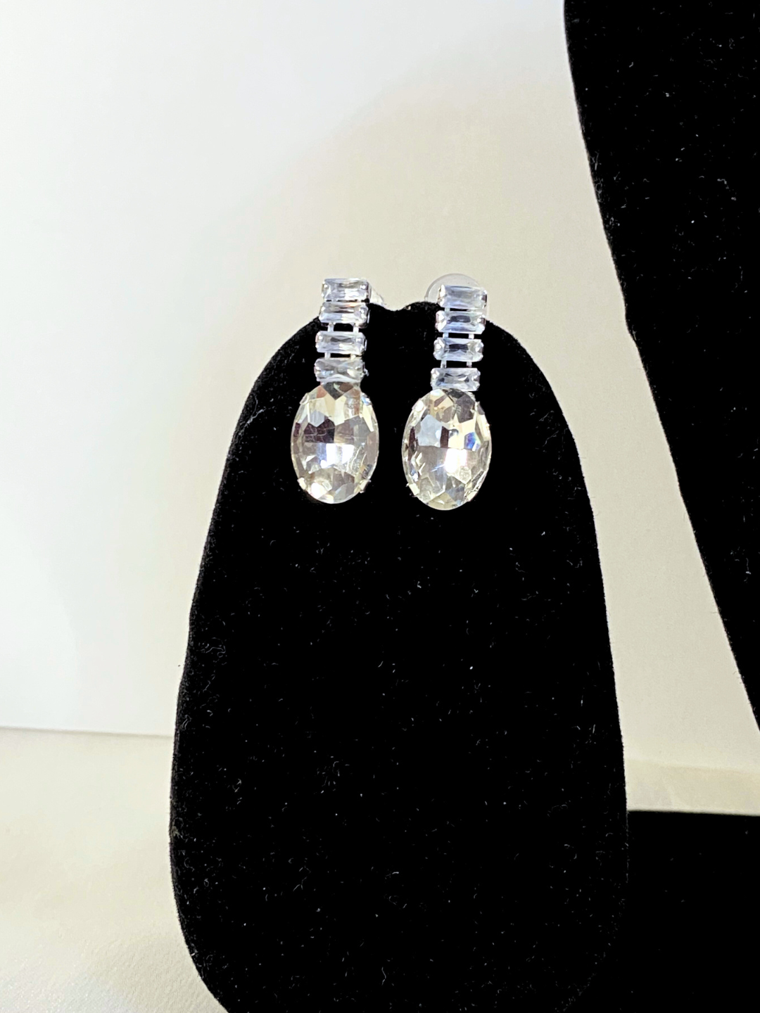 Minimalist Oval Choker Set | White Ruby Stones with Zircon Detailing