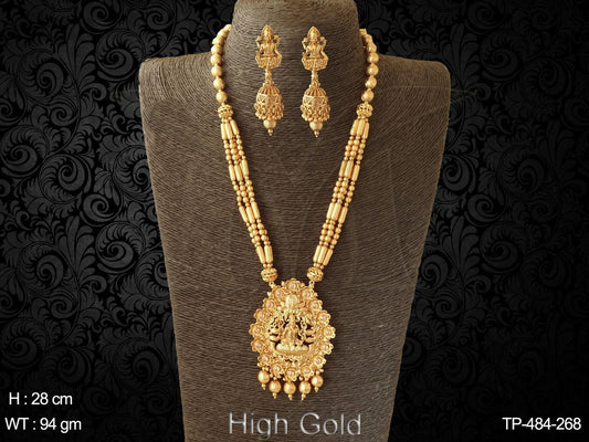 Tradional beads laxmi mata temple pendant set