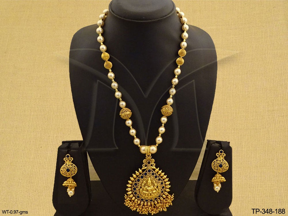 Paan Shape Temple Designer Pendant