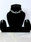 Minimalist Round Choker Set | Green Zircon Stones with Elegant Detailing