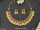 Designer Rajwadi Polish Fancy Style Party wear Beautiful Temple Jewelery Laxmi Temple Coin Necklace Set