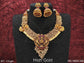 Designer Temple Jewellery Fancy style High Gold Polish Temple Coin Long Necklace Set