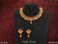 Beautiful Design High Gold Polish Temple Jewelry Choker Style Coin Necklace Set