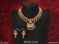 Beautiful Laxmi Pendant Clustered Pearl Desinger Party wear Fancy Style Temple Necklace Set