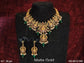 Designer Fancy Style Beautiful Laxmi Design Temple Necklace Set