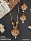 Temple Jewellery Designer Rajwadi Polish Party Wear Pendant Set