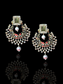 Mirror Zircon Earrings | Round Shape with Intricate Detailing | Wedding & Ethnic Wear