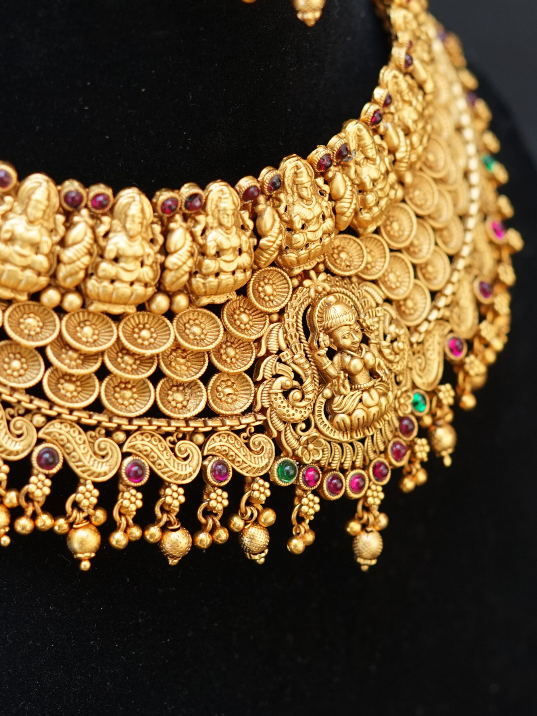 Temple Jewellery South Indian Bridal Set with Gold Plating | Traditional Wedding Collection