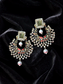 Mirror Zircon Earrings | Round Shape with Intricate Detailing | Wedding & Ethnic Wear