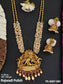 Temple Jewellery Rajwadi Polish Designer God Krishna Figure Long Temple Pendant Set