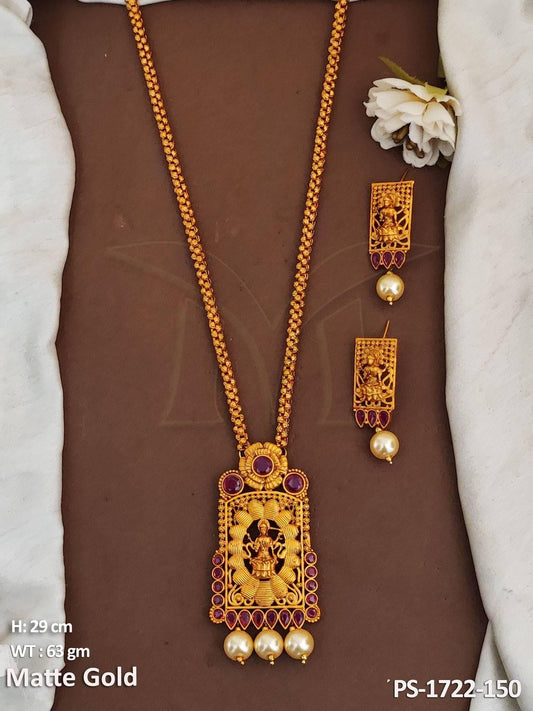 Chokor Framed Laxmi ji Temple Pendant
